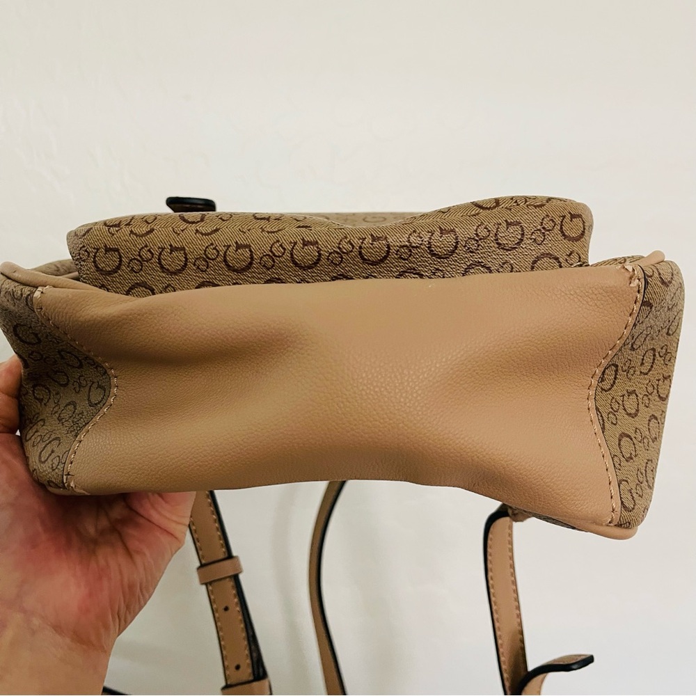 Guess Brown Mini Backpack With Monogram Design - image 3
